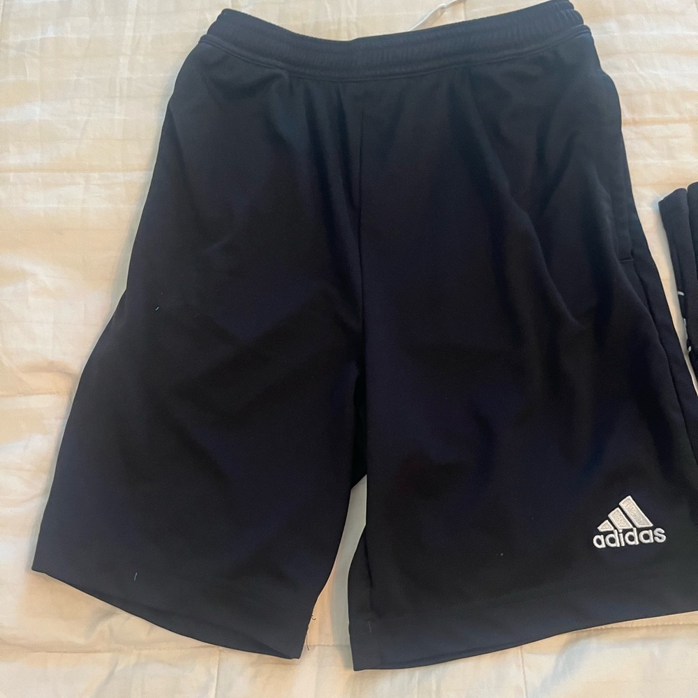 Adidas Black atheltic shorts Large